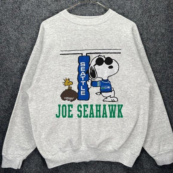 Gildan Other - Seahawks Pea Nuts Shulz Snopy Joe Seahawk Seattle Sweatshirt
